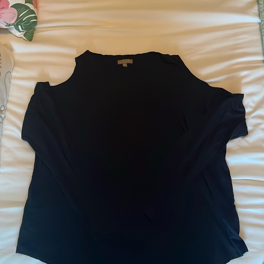 Lilla P cold shoulder sweater